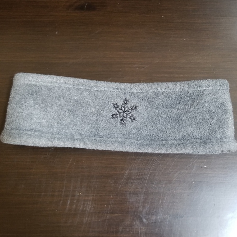 Gray Snowflake Winter Headband